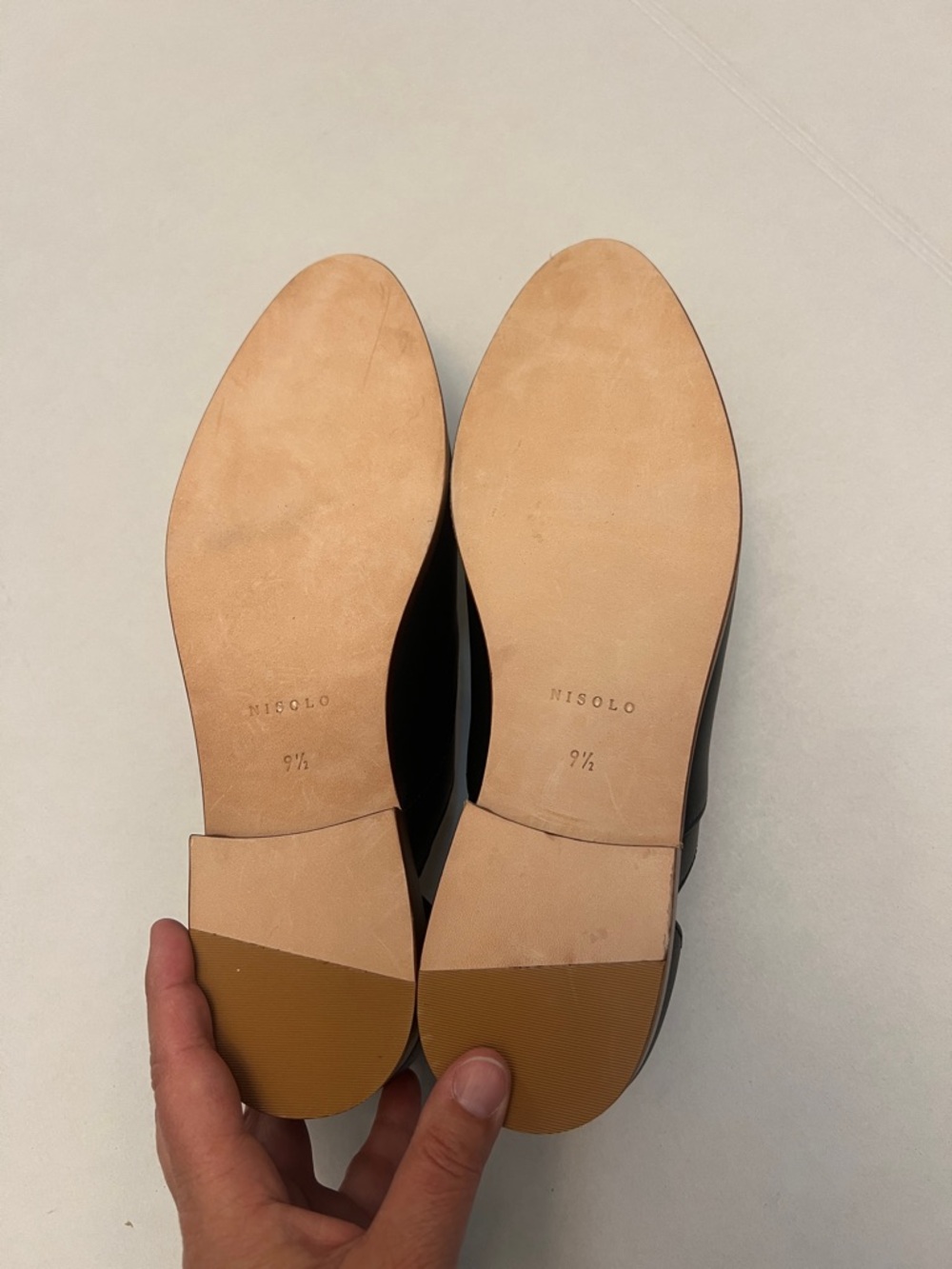 NISOLO EMMA D’ORSAY SLIP ON OXFORD FLATS WOMEN’S  9.5 BLACK - Picture 10 of 14